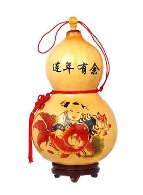 速发葫芦上的贴纸图案印花自粘烙画葫芦图案素材烫画烙画水转贴纸