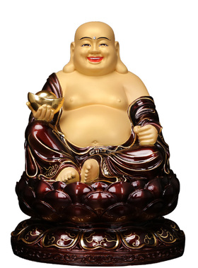 速发弥勒招菩萨大纯佛像笑佛摆件肚铜玄关装饰家用供奉佛财开心笑