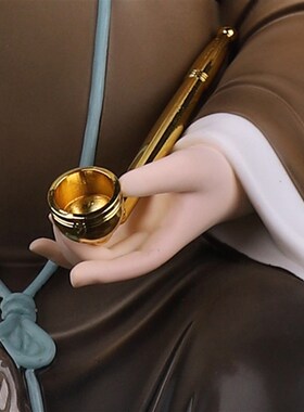 速发黑家太太雕像黑妈妈黑福太树脂佛像老用客厅祝老人物桌面中式