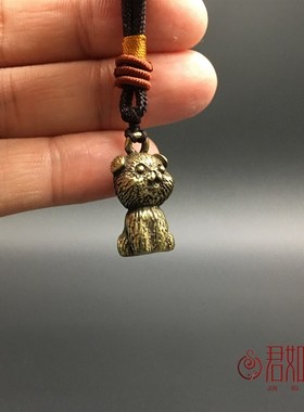 快速发货实心黄铜小猫迷你摆件仿古铜可爱造型小猫W咪挂件小铜猫