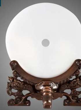 天然玉石平安扣摆件送人乔迁新居礼品办公室客厅电视柜酒柜装饰品