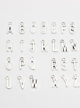 Hand in Hand Round Pendant 26 Letters Keychain DIY Love Agre