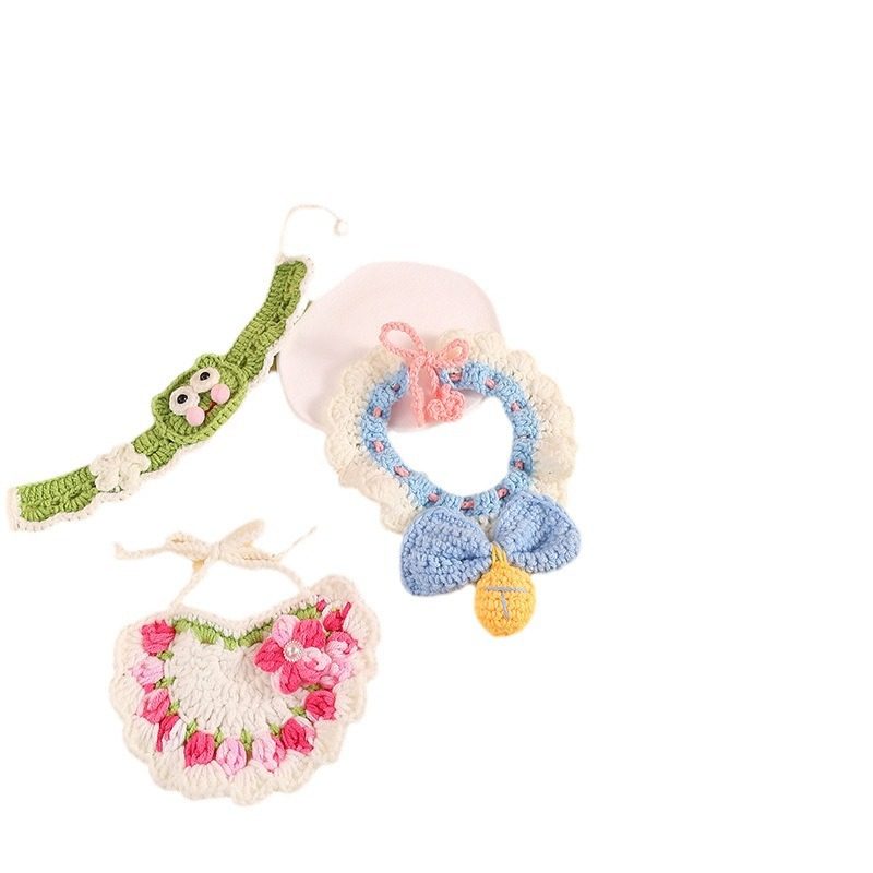 可爱宠物围脖手工diy针织猫咪项圈小型狗狗装饰口水巾,淘宝优惠券,粉丝福利购,淘宝优惠卷