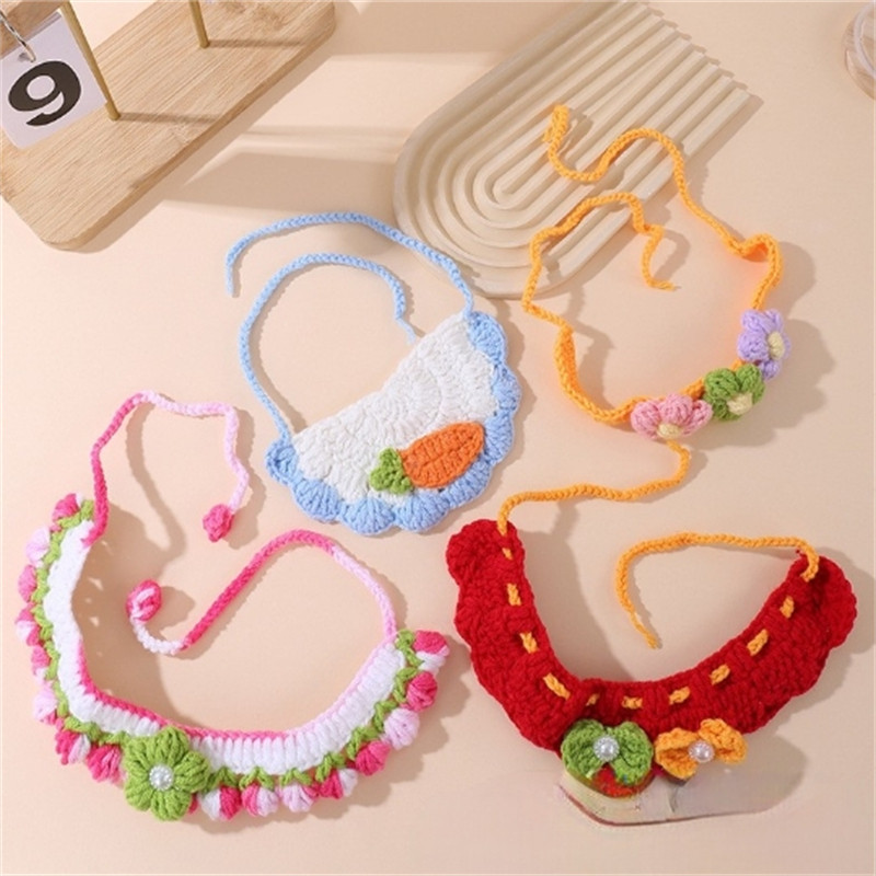 可爱宠物围脖手工diy针织猫咪项圈小型狗狗装饰口水巾,淘宝优惠券,粉丝福利购,淘宝优惠卷