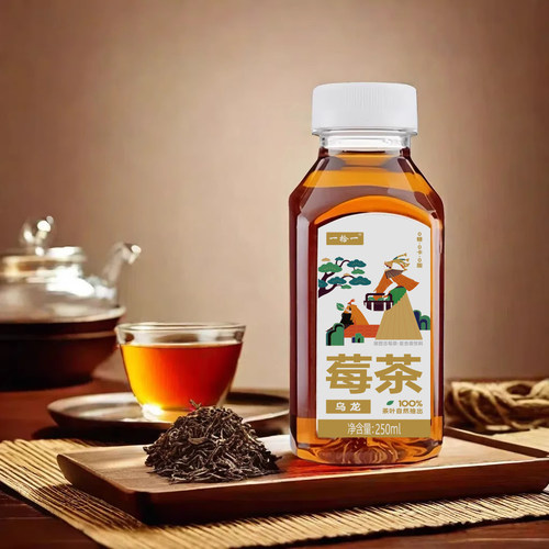 一拾一 莓茶乌龙茶复合茶饮料250ml*6瓶0添加原茶泡制 - 图0