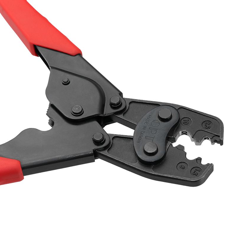 。进口电工手动裸端子压线钳棘轮式压接钳网路线压线钳子工具KA-5 - 图0