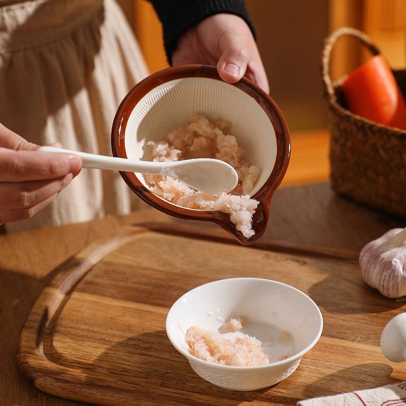 舍里陶瓷研磨碗宝宝辅食餐具碾磨器婴儿果蔬米糊食物研磨器打磨碗,淘宝优惠券,粉丝福利购,淘宝优惠卷