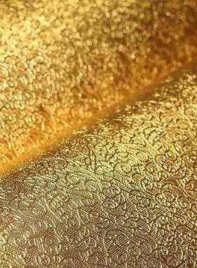 好货不干胶墙纸即时自粘金色贴土豪金贴纸金黄色墙贴壁纸金箔防油