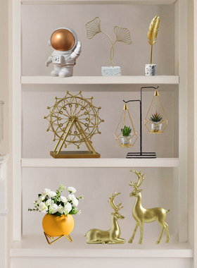 创意轻奢风摆件北欧现代家居客厅玄关酒柜装饰品电视柜桌面小摆设