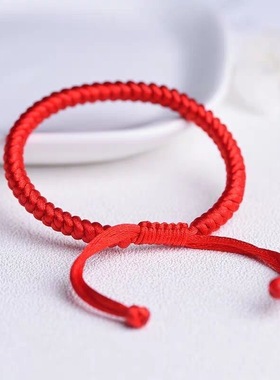 金刚结情侣红手绳礼品男女手工编织闺蜜手饰品儿童本命年好运手链