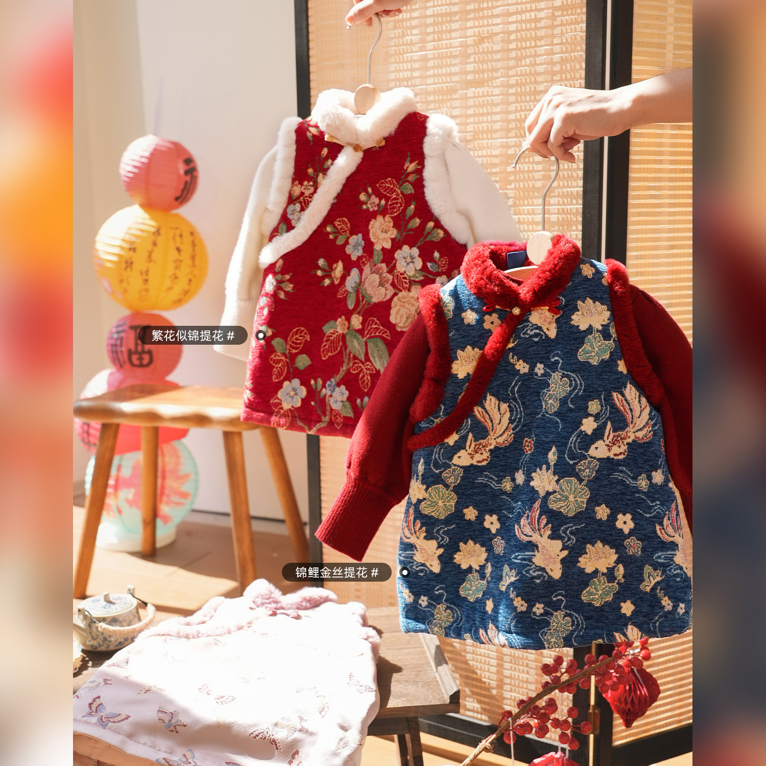 小o爸女婴童 女宝宝拜年服旗袍裙2025年装新款婴儿新年过年服唐装,淘宝优惠券,粉丝福利购,淘宝优惠卷