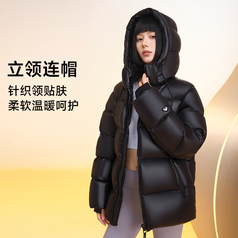 美力城短款羽绒服秋冬男女同款2024新款户外运动保暖可拆卸帽外套