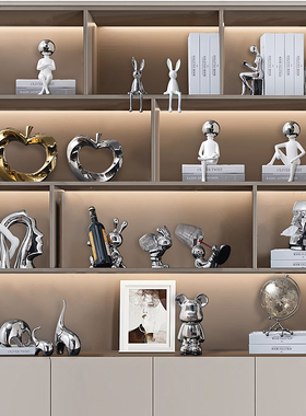 轻奢简约高档网红地球仪摆件家居装饰样板房客厅酒柜办公儿童书房