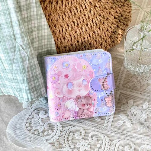 可爱女孩一宫格PU活页卡册高颜值小卡收纳包拍立得mini照片相册本 - 图2