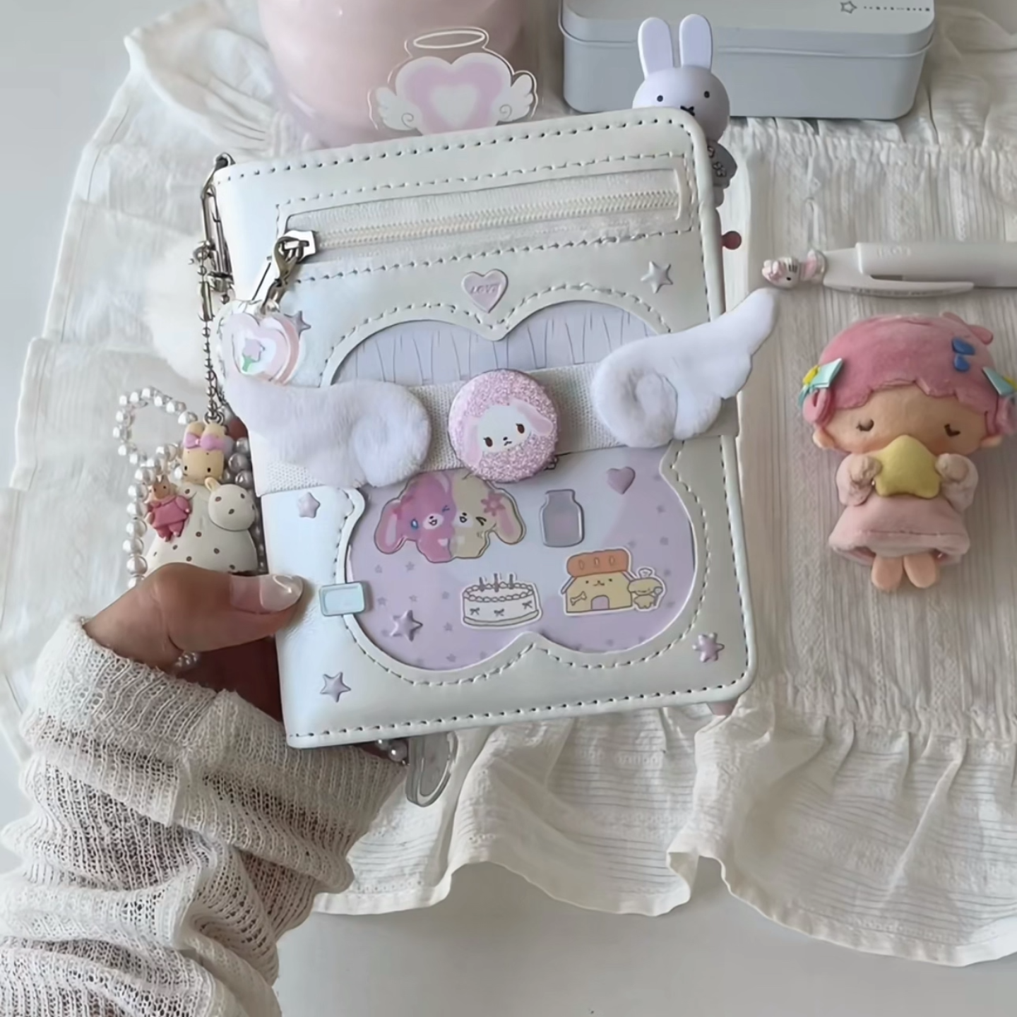 四叶草少女心m5活页手账本白月光简约记事本高颜值可拆卸笔记本子,淘宝优惠券,粉丝福利购,淘宝优惠卷