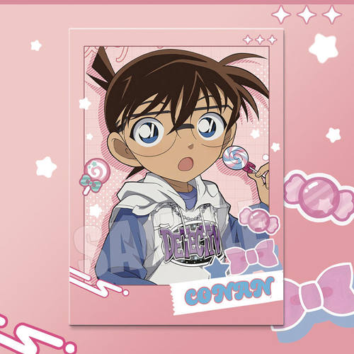 名侦探柯南棒棒糖系列灰原哀基德安室透拍立得收藏小卡痛包装饰 - 图0