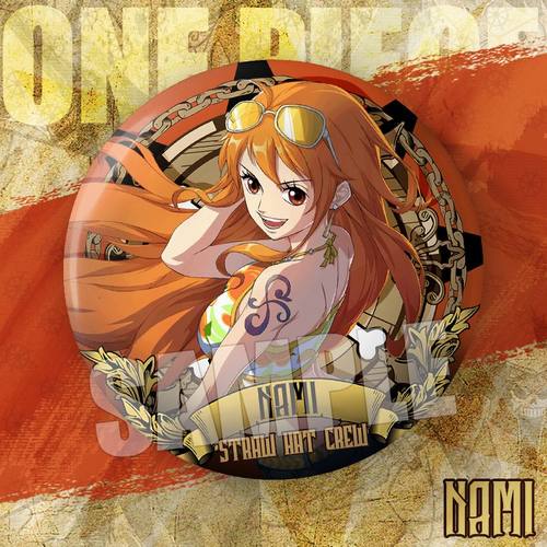 海贼王航海王动漫周边路飞索隆罗宾双闪75mm大徽章谷子挂饰二次元 - 图2