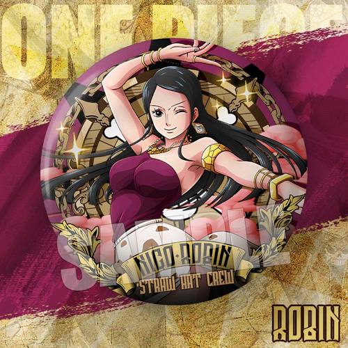 海贼王航海王动漫周边路飞索隆罗宾双闪75mm大徽章谷子挂饰二次元 - 图1