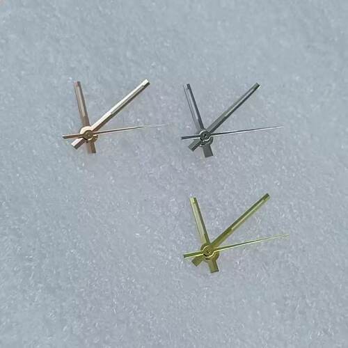 新款改装定制日志女款表针 绿夜光 适合NH05机芯，尺寸：7-10-10 - 图0