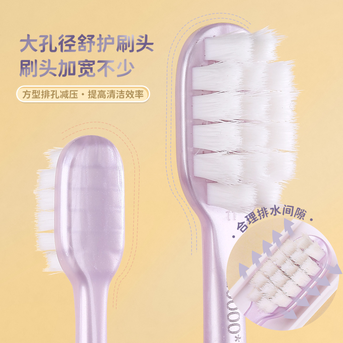 白大夫超软毛牙刷高档礼盒万毛家庭装家用情侣成人款10支独立包装