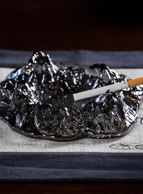 新中式家用烟灰缸创意个性潮流办公室客厅轻奢时尚烟缸男朋友礼物