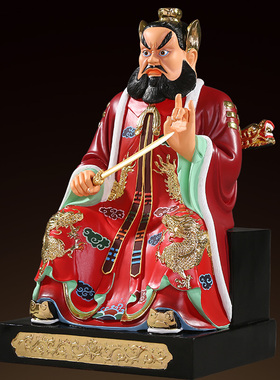 好货厂家直销龙虎山张天师神像 张道陵佛 树脂摆件供奉坐虎骑虎12