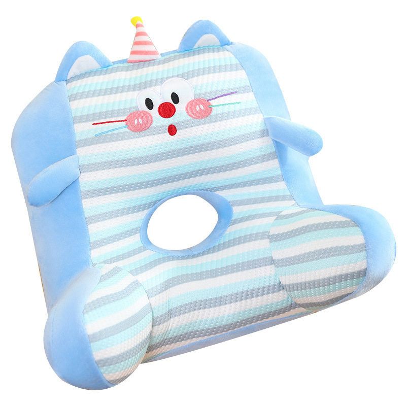 卡通多巴胺冰丝条纹办公室仰椅子睡午休枕护腰睡靠枕枕头靠垫趴,淘宝优惠券,粉丝福利购,淘宝优惠卷