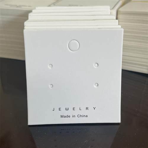 KP204 约100张5.5*5.5四孔耳钉卡纸卡和7*14约100张透明袋 - 图2