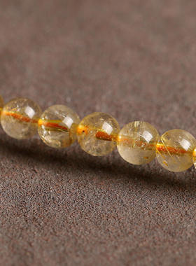 翡亦天然金发晶手链绕3圈手链