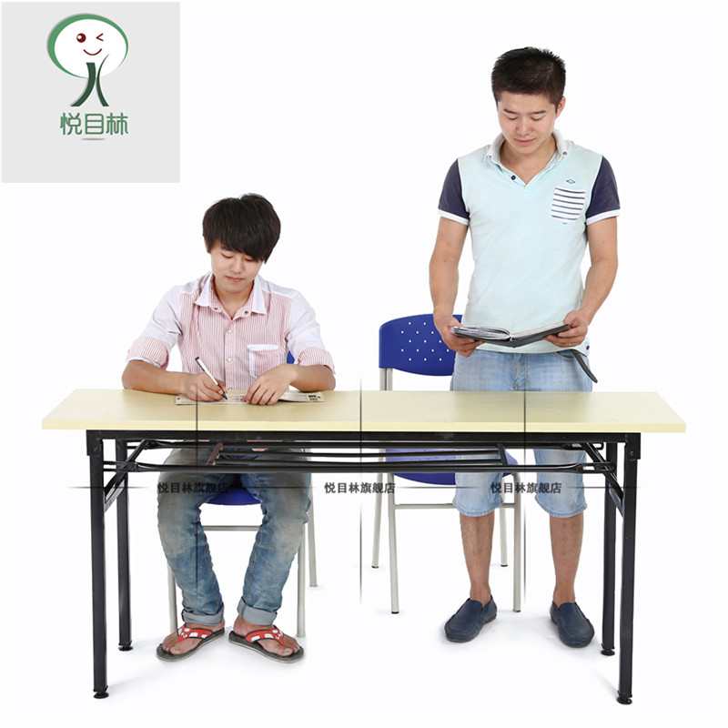 折叠培训桌员工活动桌长条形桌子办公桌会议桌电脑桌 - 图2