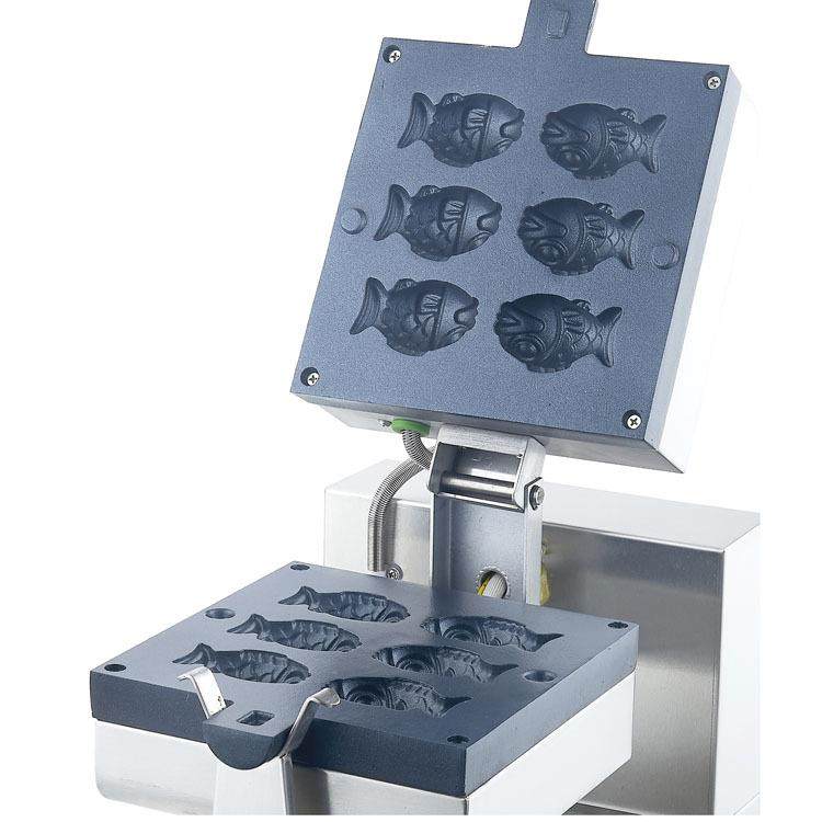 电热单头旋转华夫炉华夫饼机松饼机商用小鱼饼机台湾鸡蛋饼,淘宝优惠券,粉丝福利购,淘宝优惠卷