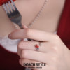 DOACH knife and fork strawberry ring original niche design