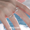 S925 sterling silver fish couple ring cool feeling ring