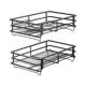 Draw basket kitchen cabinet bowl basket double-layer drawer rack storage bowl dish seasoning seasoning built-in cabinet storage basket