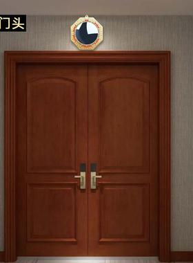 路冲挂件大门对尖角墙角壁刀电线 线杆化解窗户纯铜八卦凸镜反光