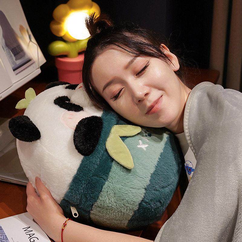 熊猫抱枕被子两用女生车载车内靠枕二合一毯子办公室午睡靠垫枕头,淘宝优惠券,粉丝福利购,淘宝优惠卷