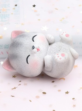 速发可爱猫咪摆件创意汽治内装饰日车载好物车愈系办公桌面生品礼