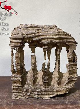 贵州夜郎古铜石狼牙石奇石收藏观光石石头摆件鱼缸造景石办公