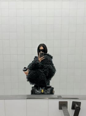 24aw新款男女同款太阳眼镜黑框感光变色水银防风沙大框墨镜滑雪