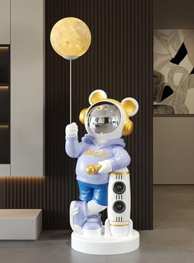 乔装礼物创意火箭宇航员装饰饰品高端无障碍豪华装饰旁边的电视柜