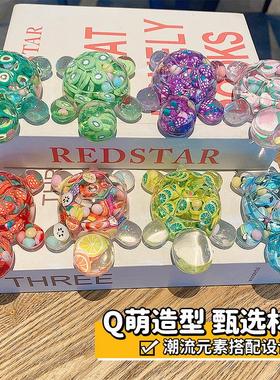 大号水果切入油乌龟大号桌面摆件入油液体对对碰玩偶可爱解压玩具