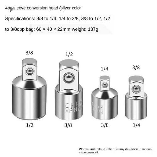 极速Binoax 4Pcs Ratchet Wrench Socket Adapter Spanner Keys S - 图3