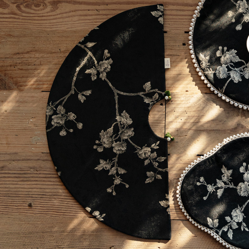 繁野新中式创意扇形茶席轻奢织锦刺子绣干泡席茶几桌布隔热茶垫子,淘宝优惠券,粉丝福利购,淘宝优惠卷