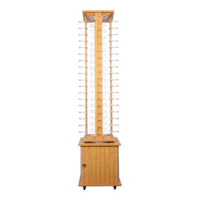 New product hook glasses shelf display rack large turntable floor-standing wooden accessories rotary storage box sun multi-layer