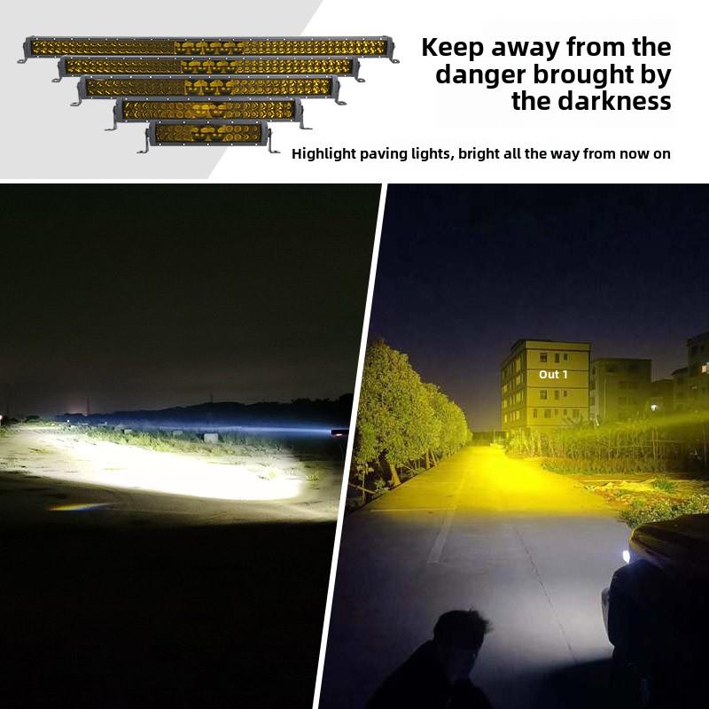 车顶激光射灯ATS汽车长条led灯货车中网超亮爆闪改装前杠灯越野灯 - 图1