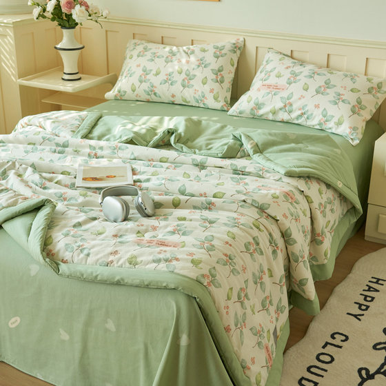 Hongbean Xinjiang pure cotton air-conditioned summer quilt