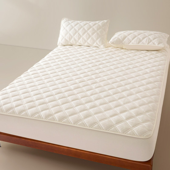 Red bean type A knitted cotton fitted sheet single piece