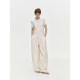 ກາງເກງຫົວ Jiyan Naibei 100 linen yarn-dyed striped straight loose-leg pants pants for women spring and summer casual pants
