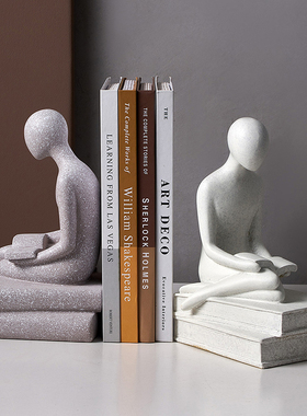 现代简约抽象艺术感家居摆件客厅电视柜高档轻奢酒柜装饰品工艺品