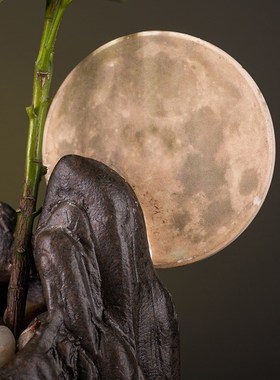 速发业水摆件招财关中式创意办公室桌面玄新家居客厅店铺开流礼品